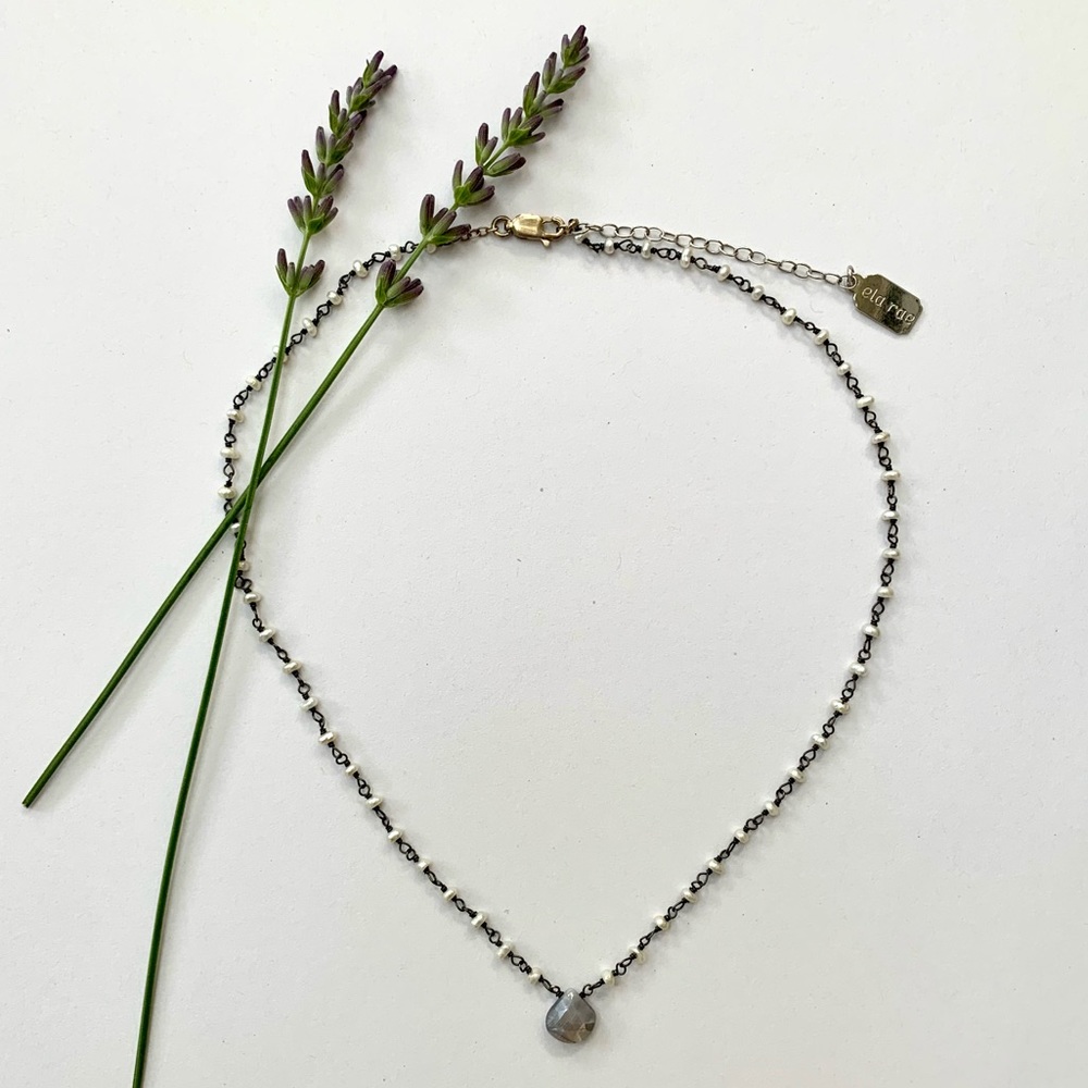 *SOLD* Ela Rae Stone Pendant Choker/Necklace